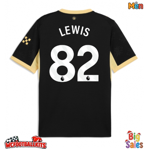 Manchester City Rico Lewis #82 Replica Away Stadium Shirt 2026-27 Short Sleeve